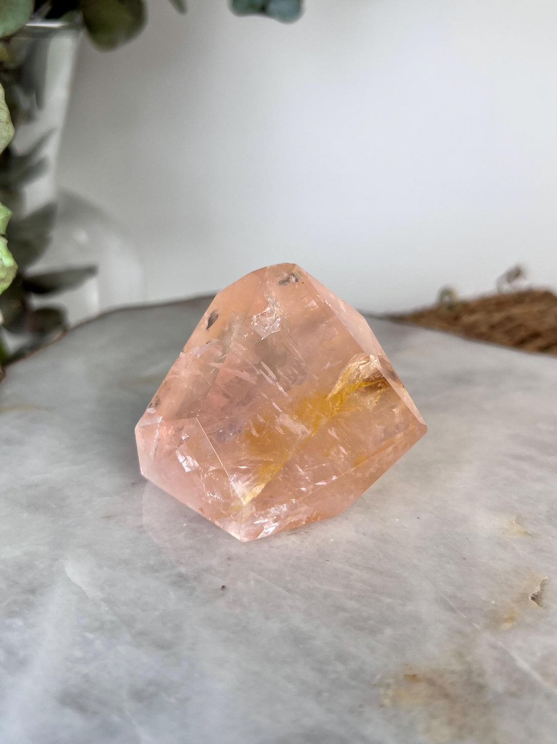 Grade AAA Golden Healer Rose Quartz Freeform - A Celestial Beacon of Love and Healing, GRC91, 85g