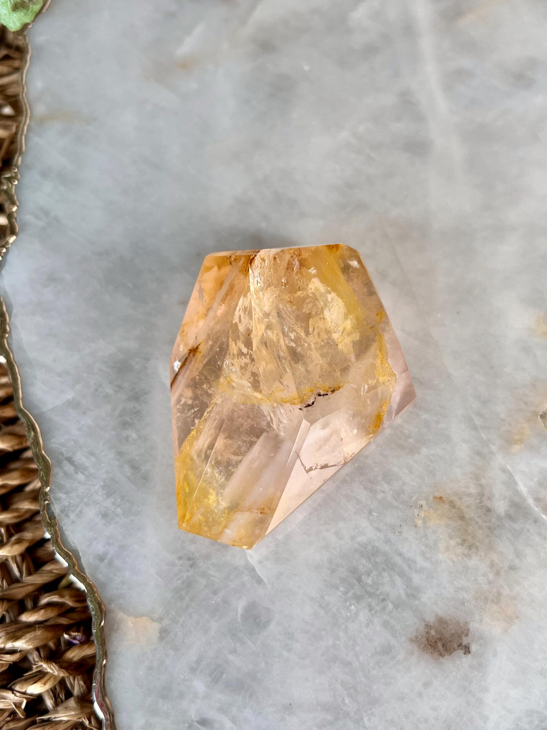 Grade AAA Golden Healer Rose Quartz Freeform - A Celestial Beacon of Love and Healing, GRC94, 89g