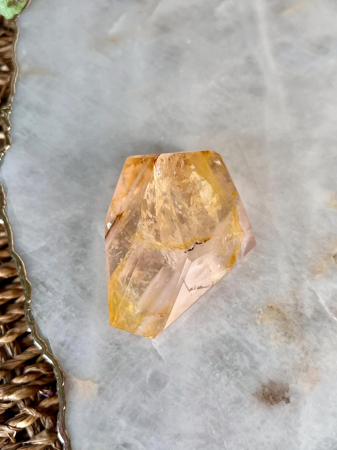 Grade AAA Golden Healer Rose Quartz Freeform - A Celestial Beacon of Love and Healing, GRC94, 89g