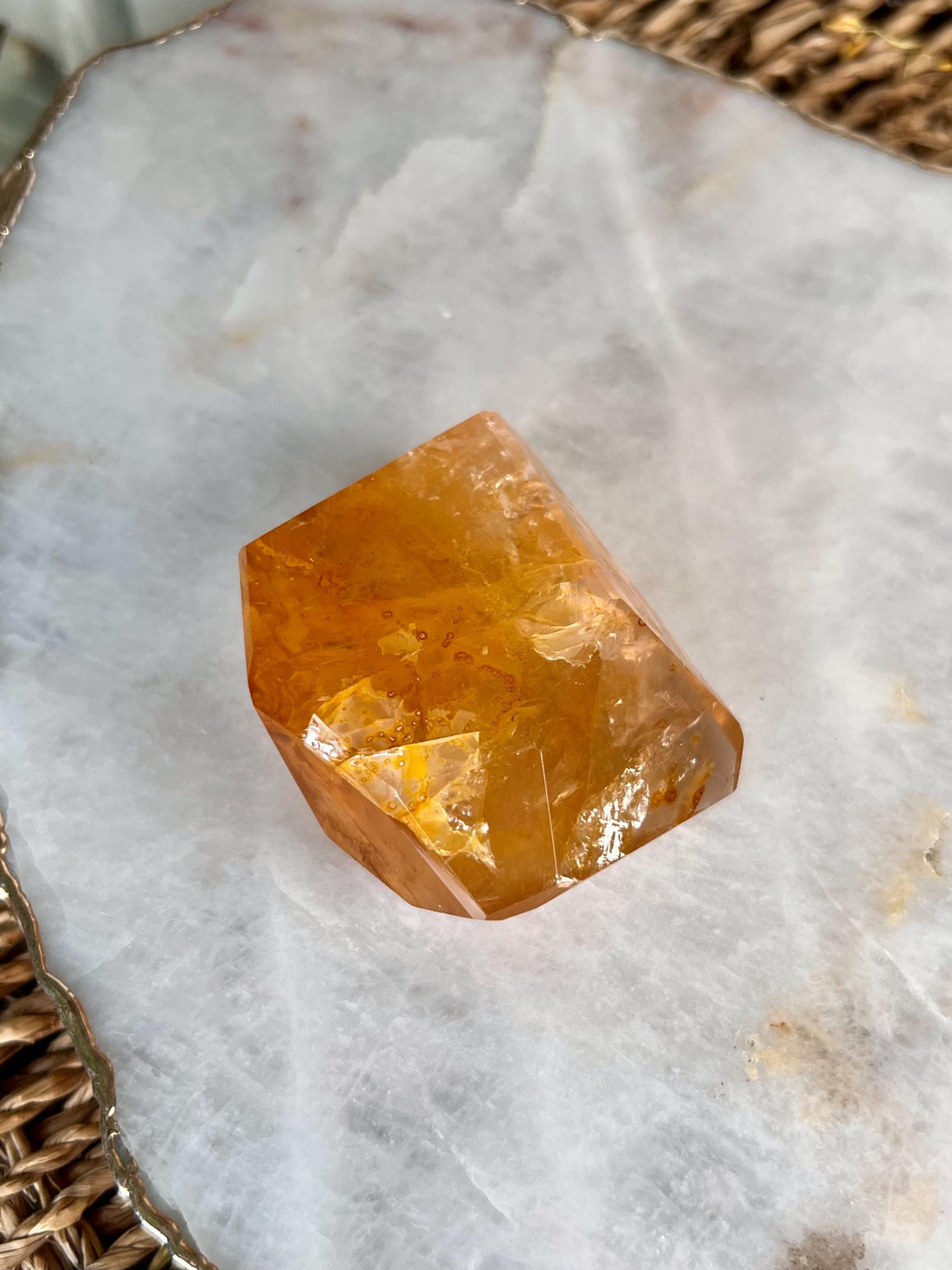 Grade AAA Golden Healer Rose Quartz Freeform - A Celestial Beacon of Love and Healing, GRC95, 112g