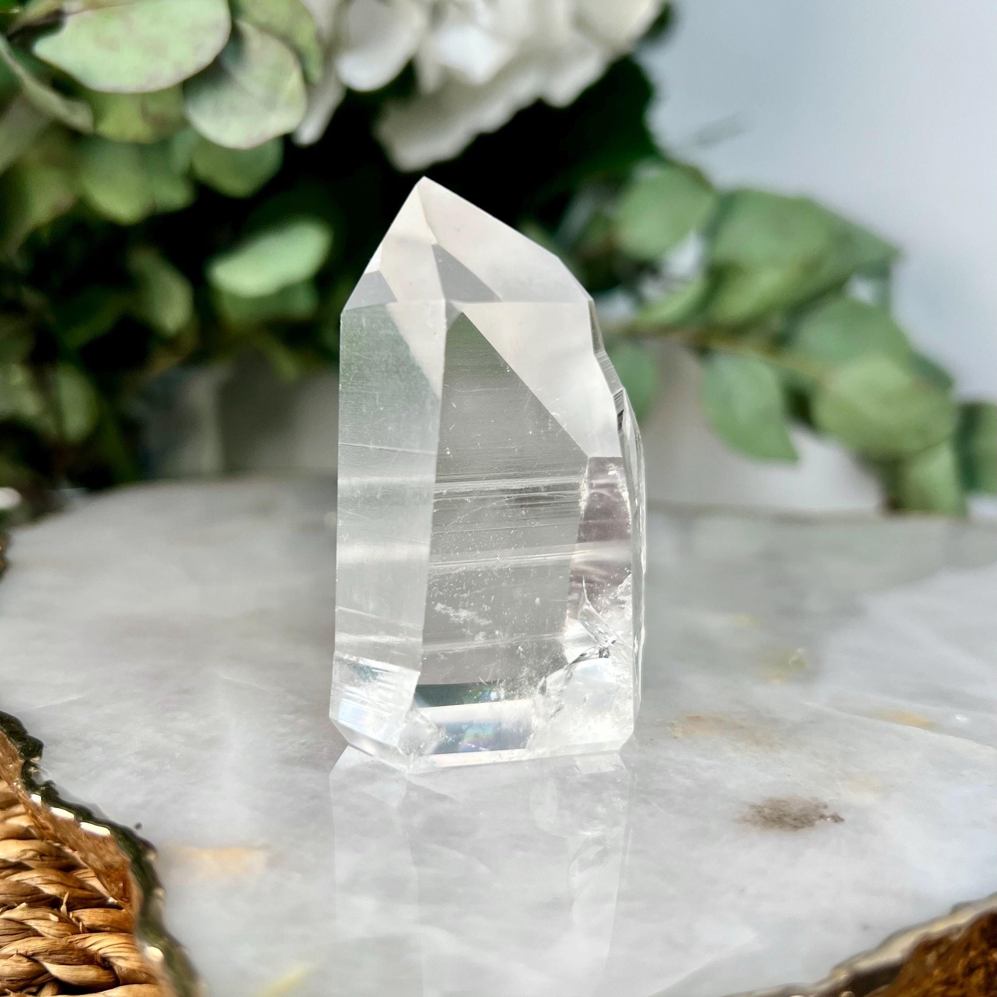 Grade AAA Blue Needle Lemurian Tower  - Semi-polished, Top Quality, from Sento Se Bahia LTC79, 96g