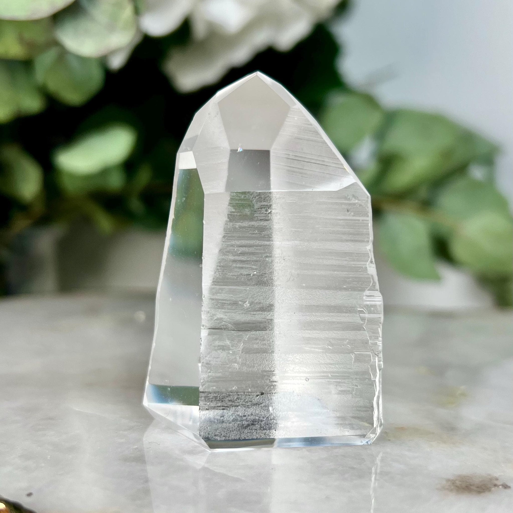 Grade AAA Blue Needle Lemurian Tower  - Semi-polished, Top Quality, from Sento Se Bahia LTC76, 88g