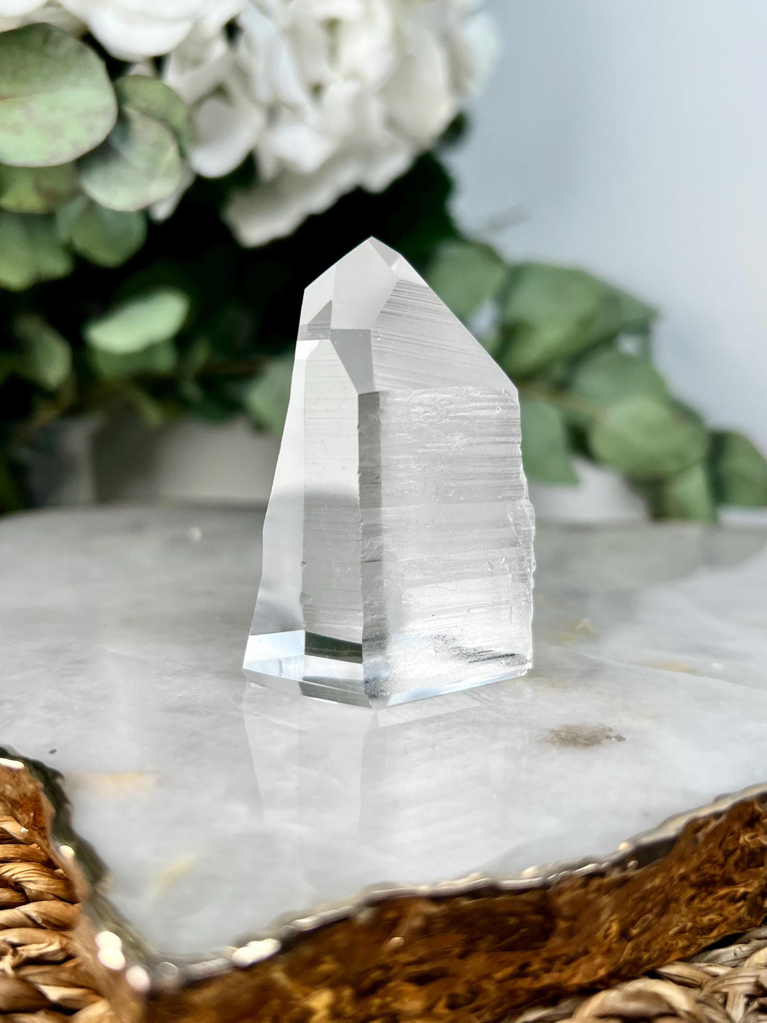 Grade AAA Blue Needle Lemurian Tower  - Semi-polished, Top Quality, from Sento Se Bahia LTC76, 88g