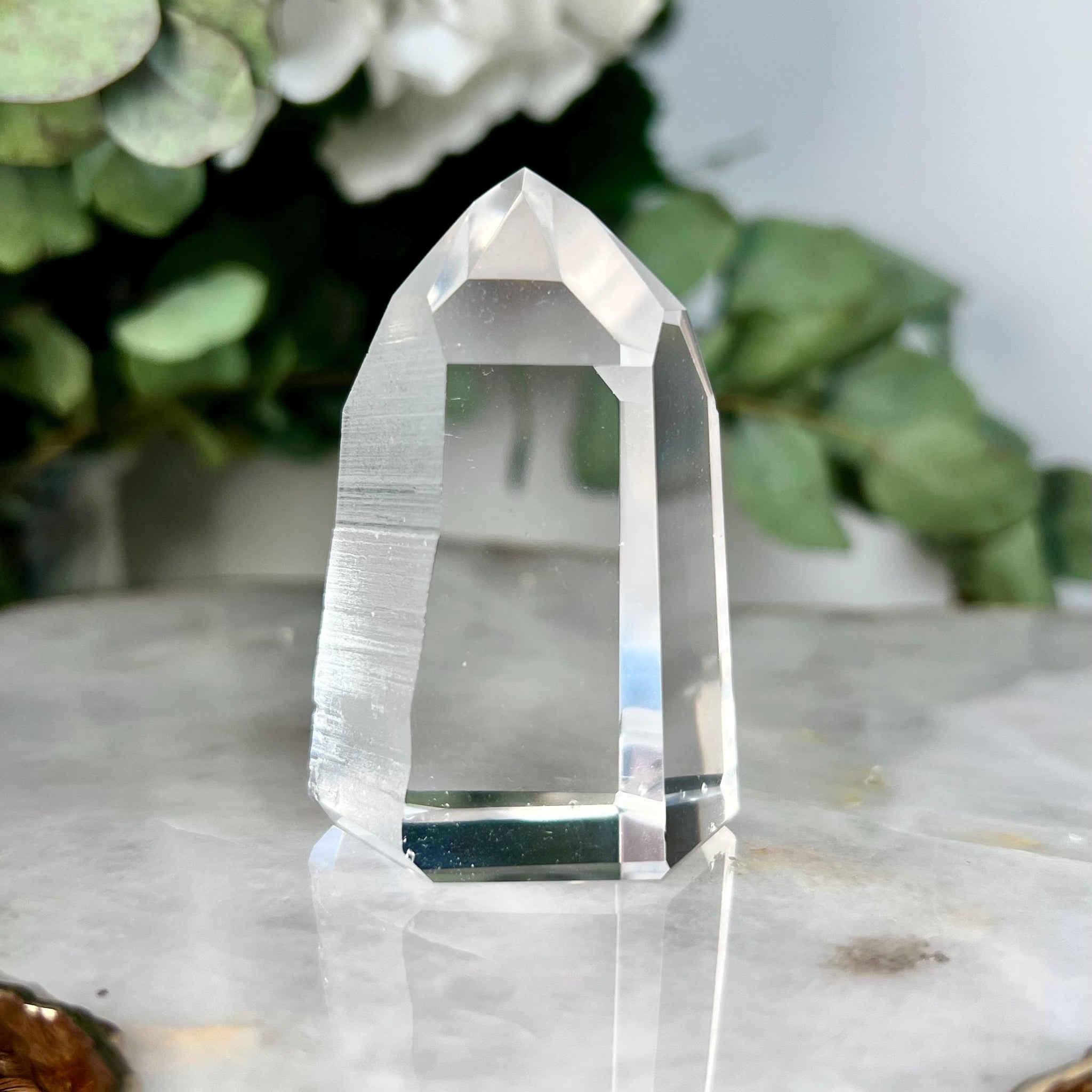 Grade AAA Blue Needle Lemurian Tower  - Semi-polished, Top Quality, from Sento Se Bahia LTC77, 133g