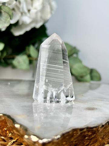 Grade AAA Blue Needle Lemurian Tower, Whale Energy  - Semi-polished, Top Quality, from Sento Se Bahia LTC80, 62g