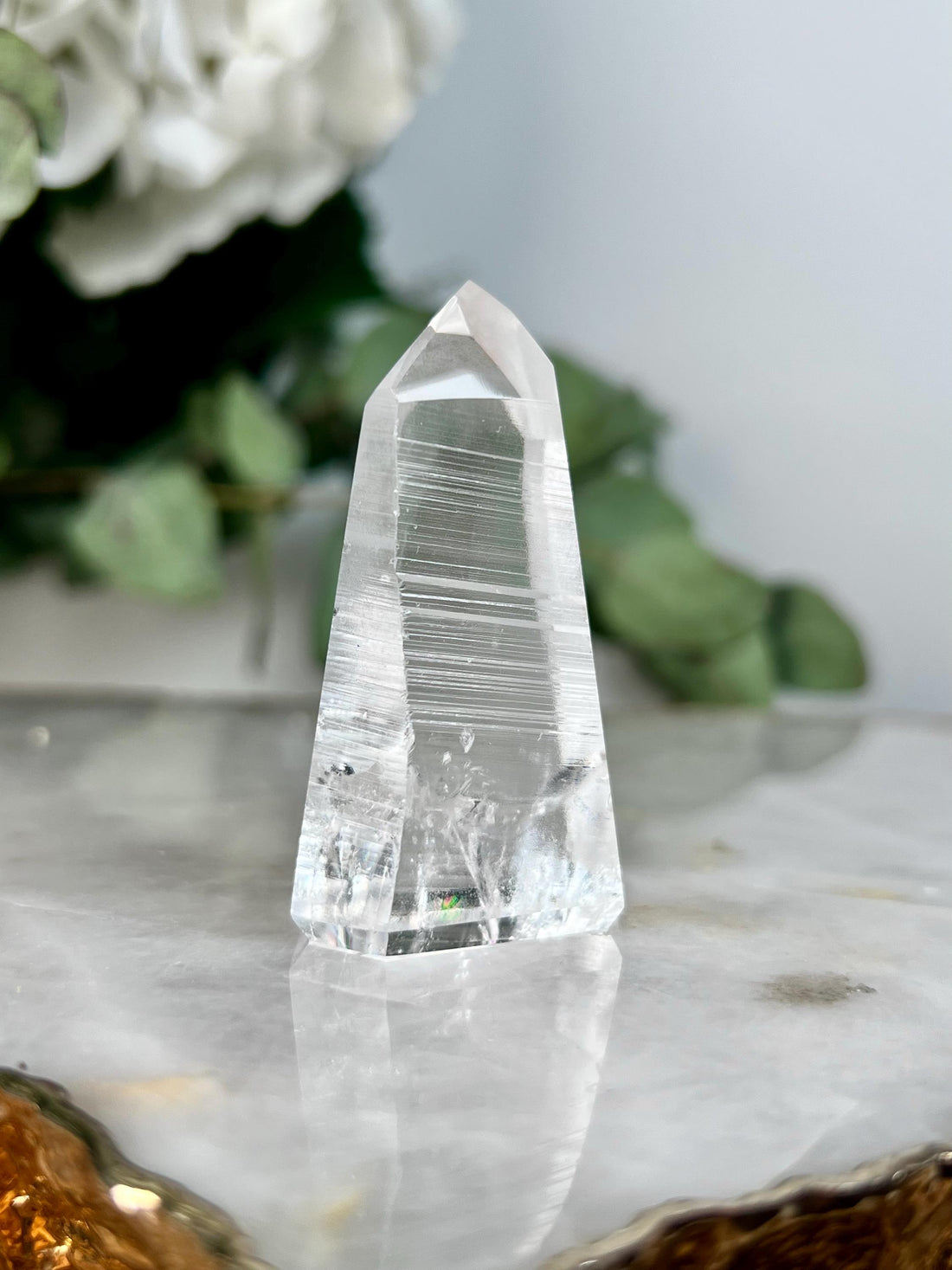 Grade AAA Blue Needle Lemurian Tower, Whale Energy  - Semi-polished, Top Quality, from Sento Se Bahia LTC80, 62g