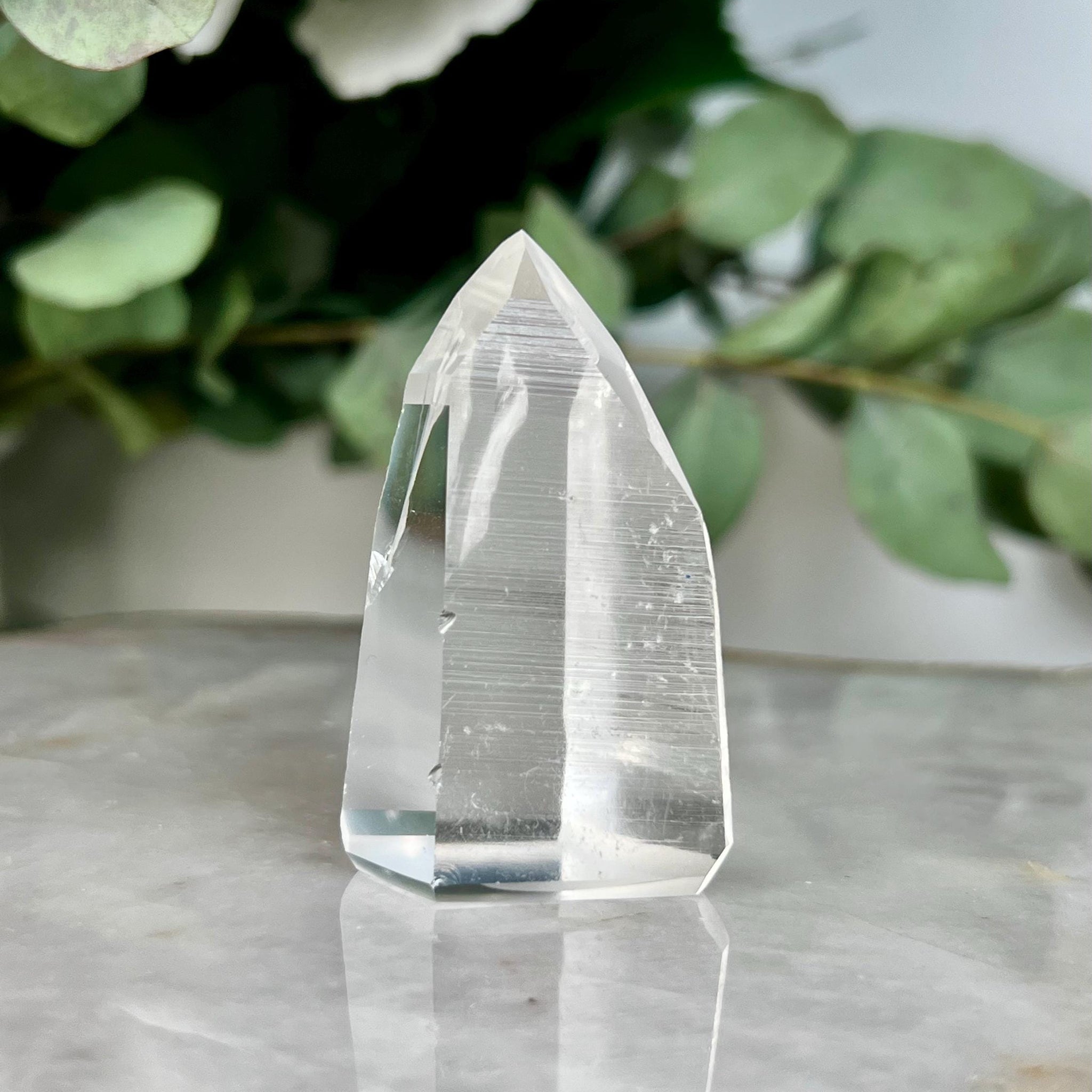 Grade AA Blue Needle Lemurian Tower- Semi-polished, Top Quality, from Sento Se Bahia BLT05, 49g