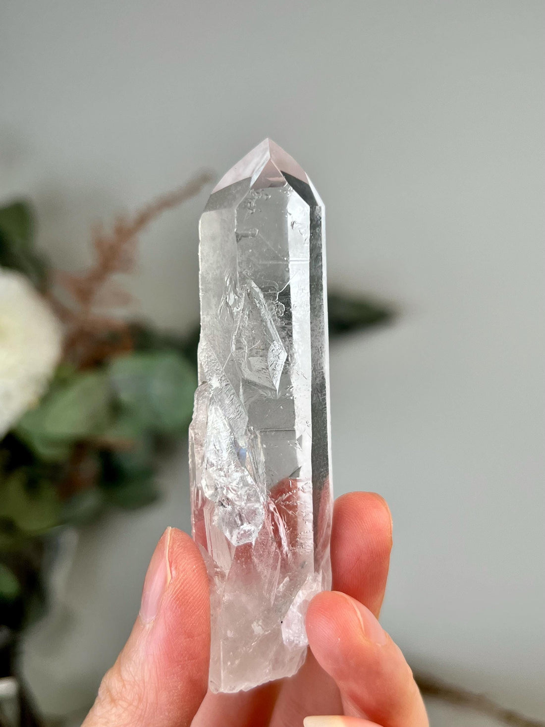 Grade A+ Starbrary Quartz with Penetration and Rainbow – Unique Glyphs, Galactic Wisdom, from Tomás Gonzaga, Minas Gerais, Brazil RQG54, 57g
