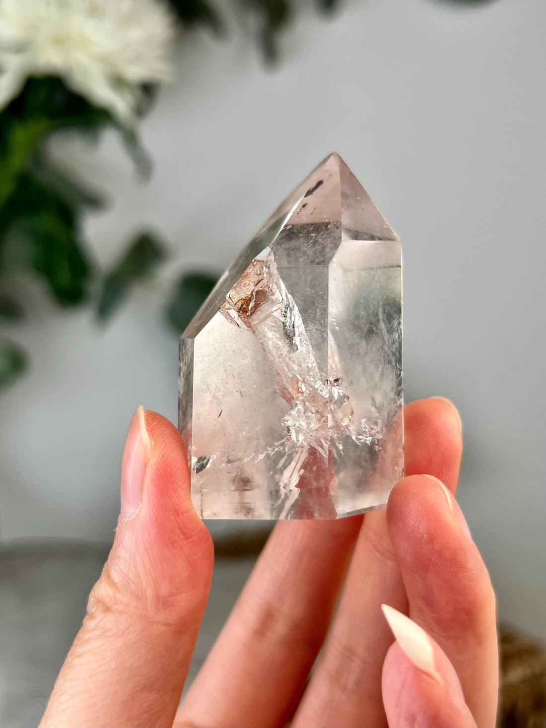 Grade A Natural Manifestation (Penetration) Quartz Tower with Iron | Corinto Minas Gerais Brazil | Energetically Activated MC04, 78g