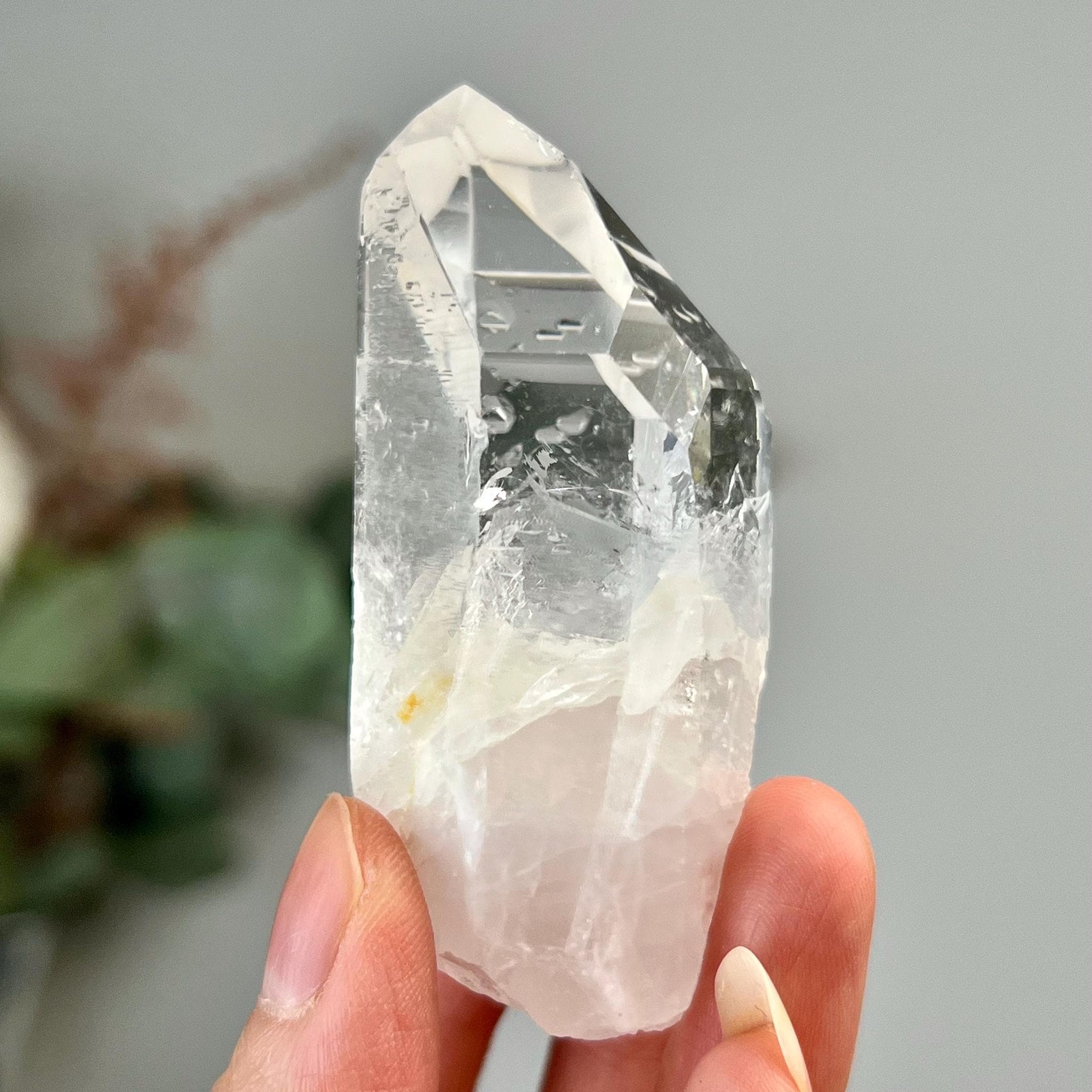 Grade A+ Starbrary Quartz With Rainbow and Hematoid – Unique Glyphs, Galactic Wisdom, from Tomás Gonzaga, Minas Gerais, Brazil RQG57, 72g