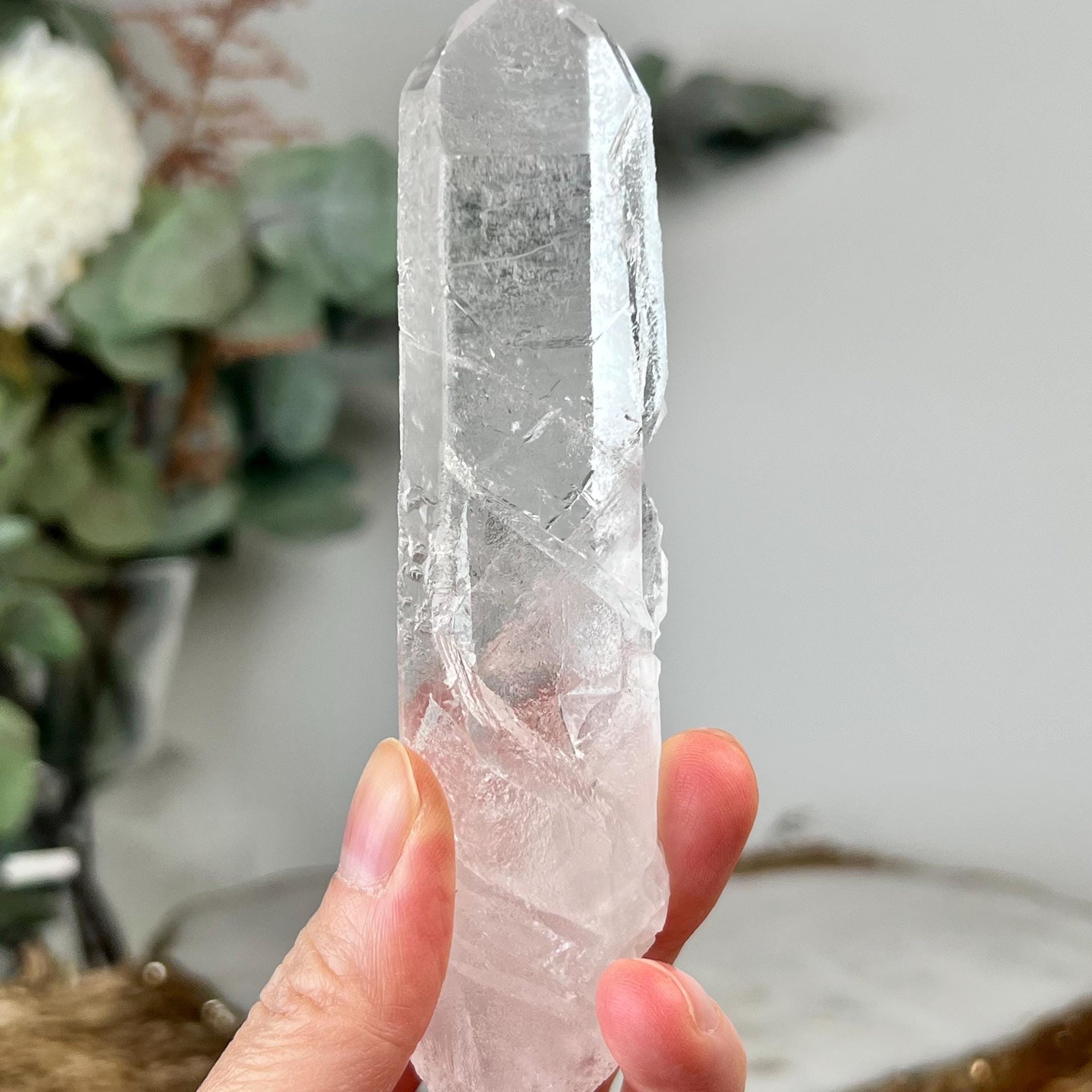 Grade A+ Crater Starbrary Quartz – Unique Glyphs, Record Keepers, and Galactic Wisdom, from Tomás Gonzaga, Minas Gerais, Brazil RQG64, 98g