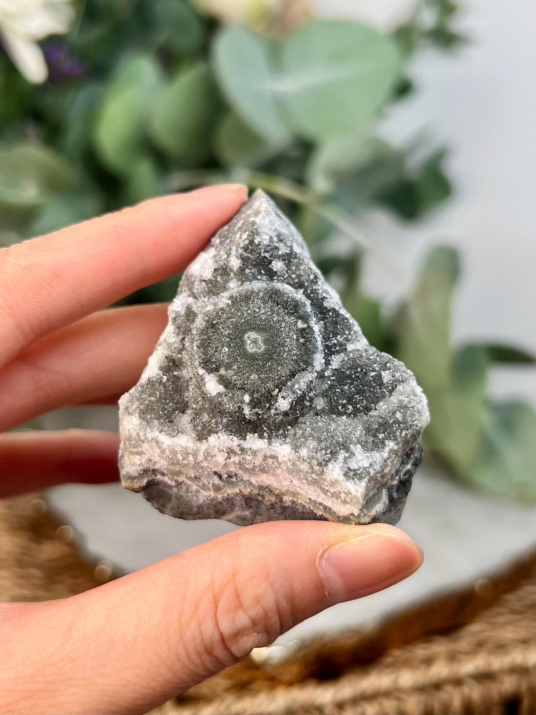 Grade A+ Natural Jasper Stalactite Druzy Crystal– Heart, Root, and Third Eye Chakra Healing, US125, 83g