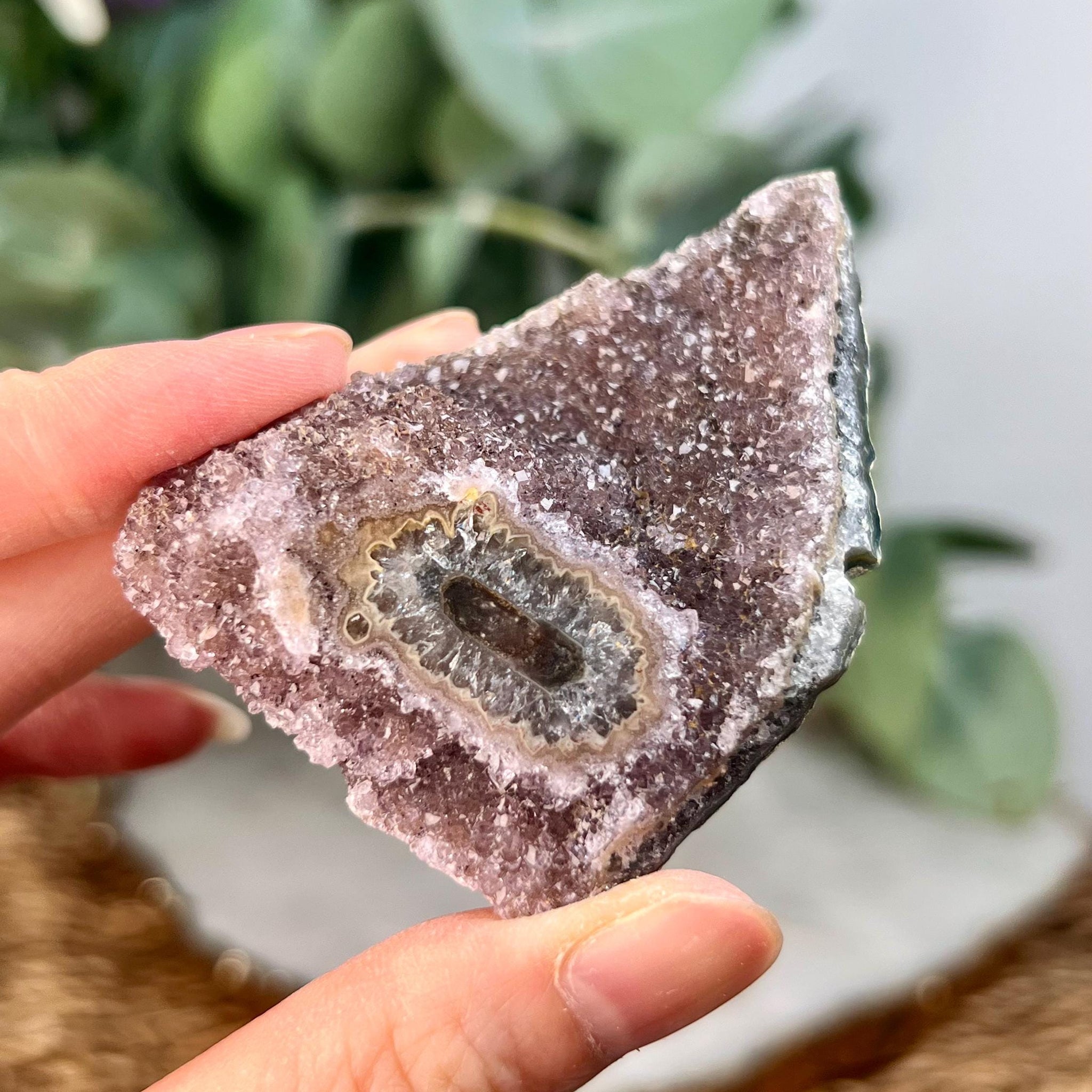 Grade A Natural Uruguay Amethyst Stalactite  – Unique Formation, High-Energy Healing Crystal - US129, 54g