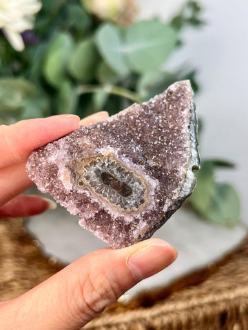 Grade A Natural Uruguay Amethyst Stalactite  – Unique Formation, High-Energy Healing Crystal - US129, 54g