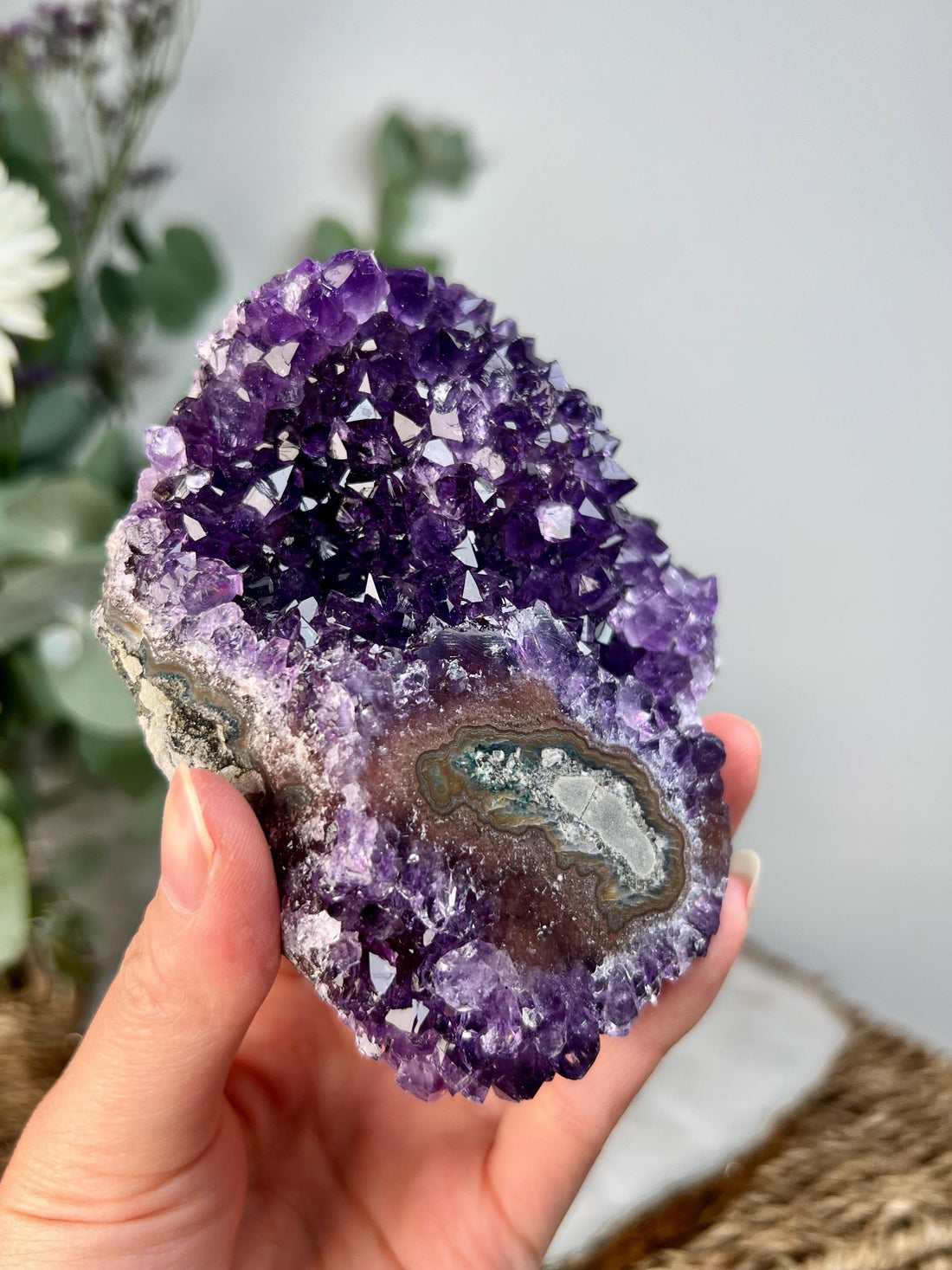 Grade AA Natural Amethyst Stalactite from Uruguay – Unique Formation, High-Energy Healing Crystal - US133, 299g