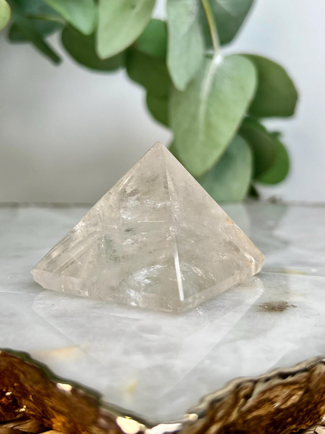 Grade A Natural Manifestation (Penetration) Quartz Pyrimid with Iron | Corinto Minas Gerais Brazil | Energetically Activated MC17, 89g