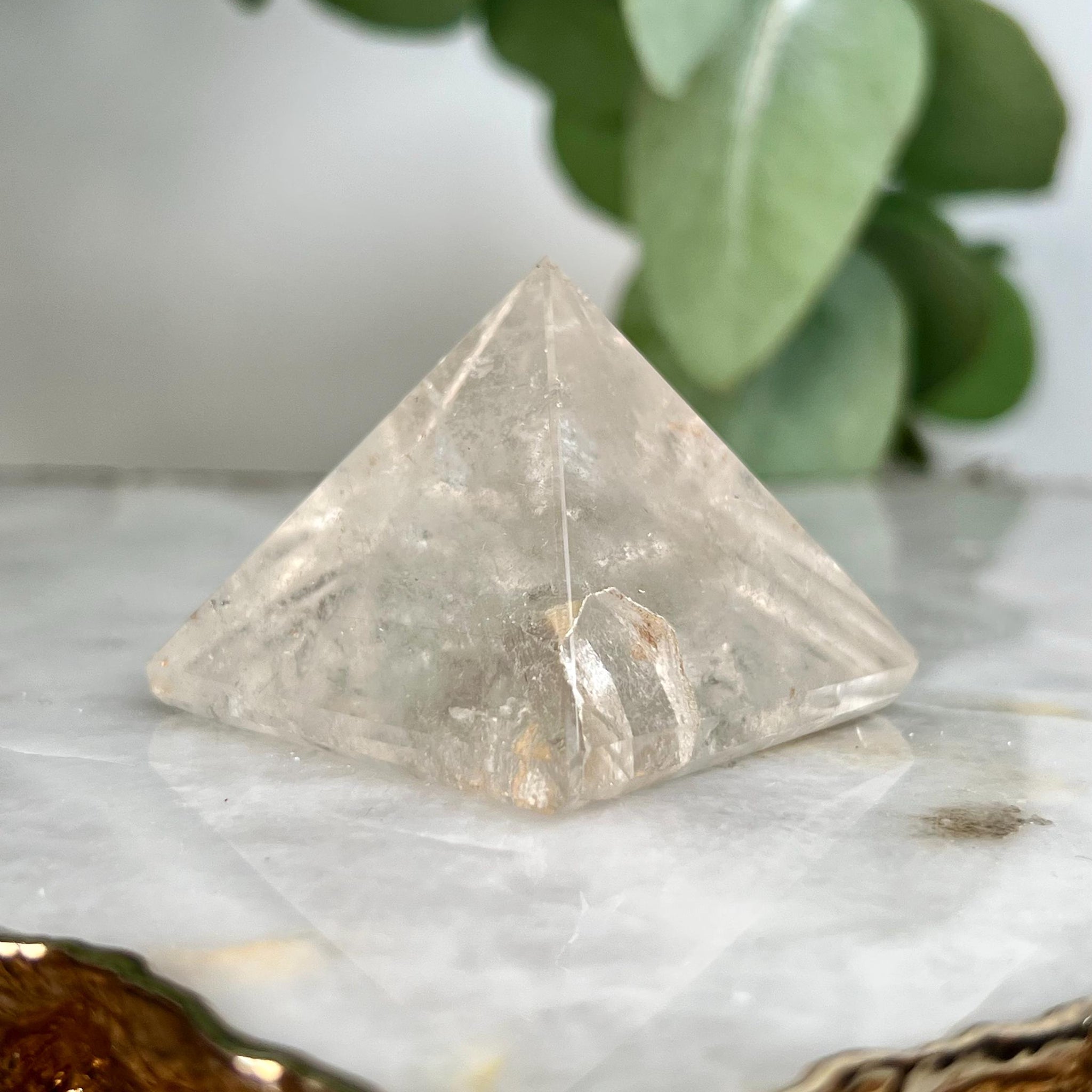 Grade A Natural Manifestation (Penetration) Quartz Pyrimid with Iron | Corinto Minas Gerais Brazil | Energetically Activated MC17, 89g