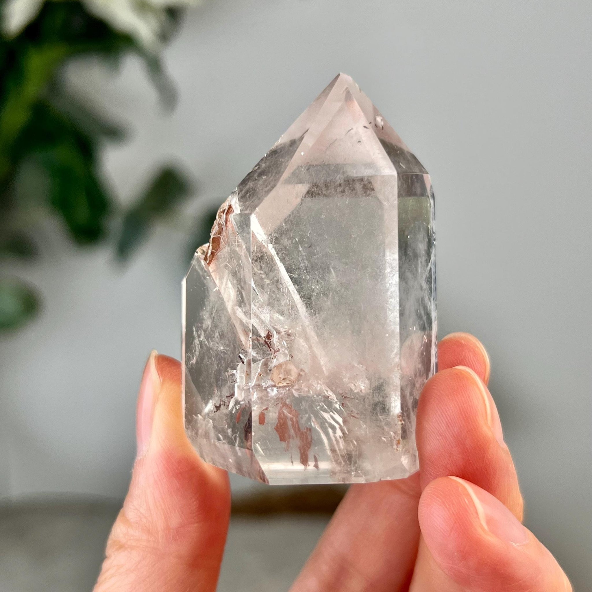 Grade A Natural Manifestation (Penetration) Quartz Tower with Iron | Corinto Minas Gerais Brazil | Energetically Activated MC04, 78g