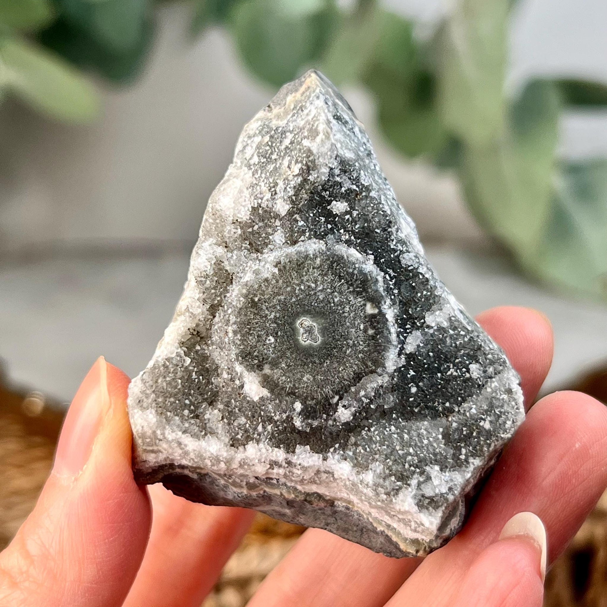 Grade A+ Natural Jasper Stalactite Druzy Crystal– Heart, Root, and Third Eye Chakra Healing, US125, 83g