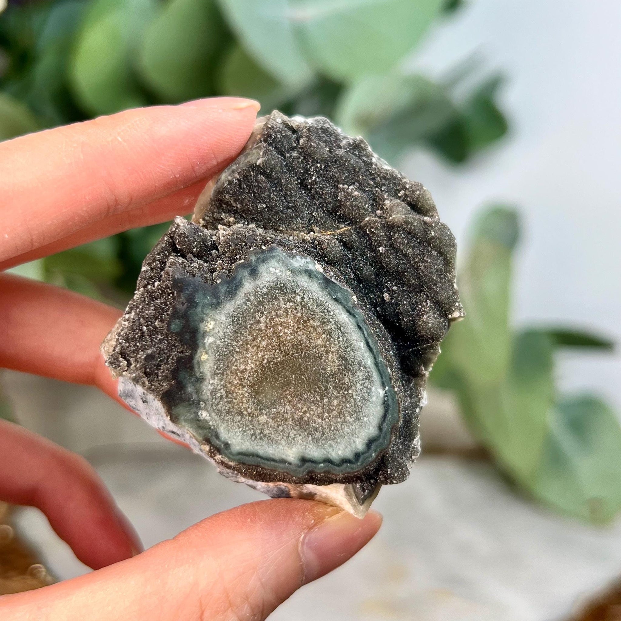 Grade A+ Natural Jasper Stalactite Druzy Crystal– Heart, Root, and Third Eye Chakra Healing, US128, 70g