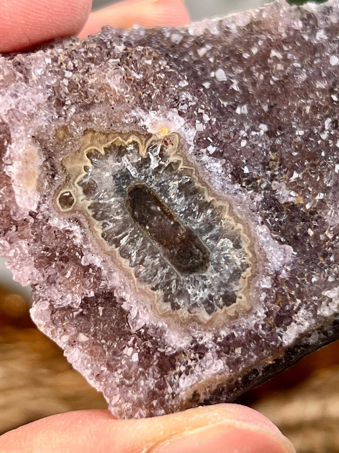 Grade A Natural Uruguay Amethyst Stalactite  – Unique Formation, High-Energy Healing Crystal - US129, 54g