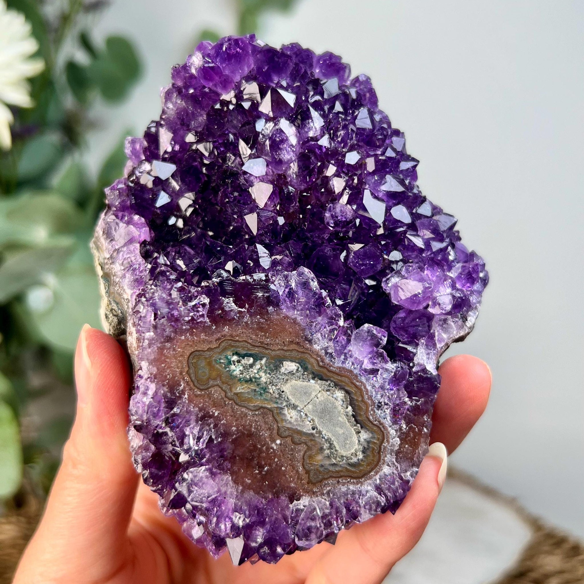Grade AA Natural Amethyst Stalactite from Uruguay – Unique Formation, High-Energy Healing Crystal - US133, 299g