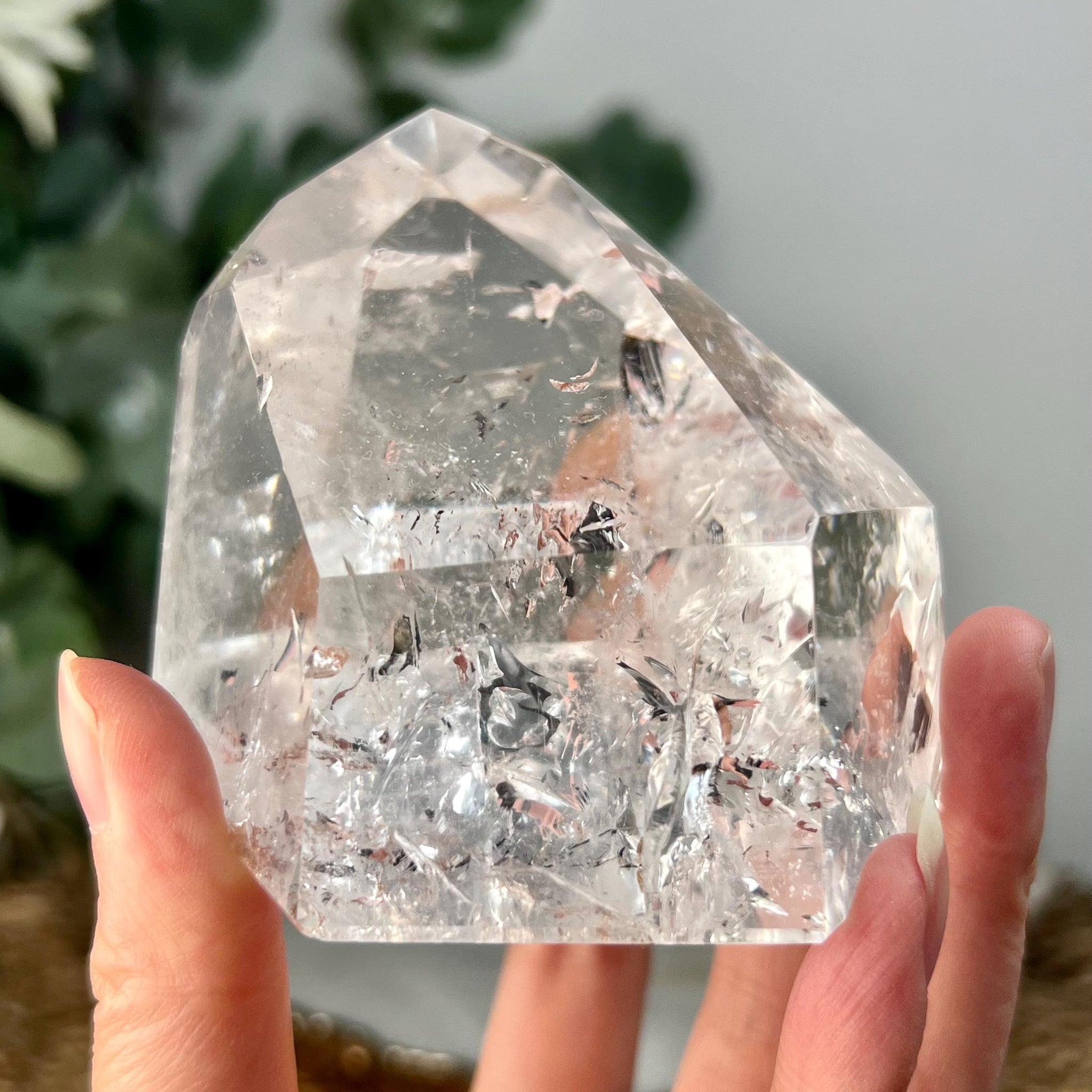 Grade AA Natural Manifestation (Penetration) Quartz Tower with Iron | Corinto Minas Gerais Brazil | Energetically Activated MC16, 394g