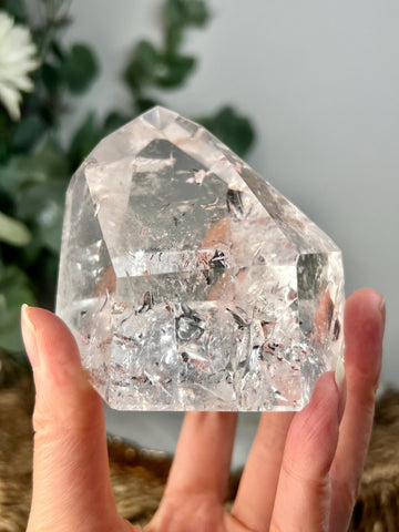 Grade AA Natural Manifestation (Penetration) Quartz Tower with Iron | Corinto Minas Gerais Brazil | Energetically Activated MC16, 394g